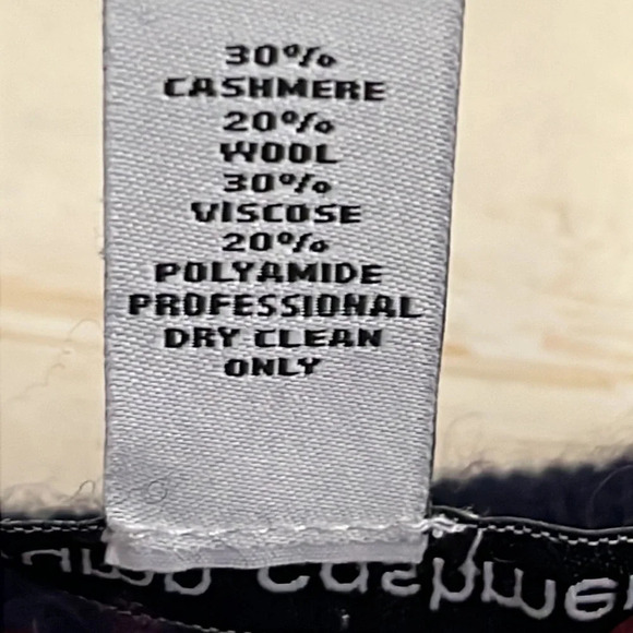 Autumn Cashmere Blend Open Front Waterfall Fringed Cardigan - Size Medium - Picture 5 of 5